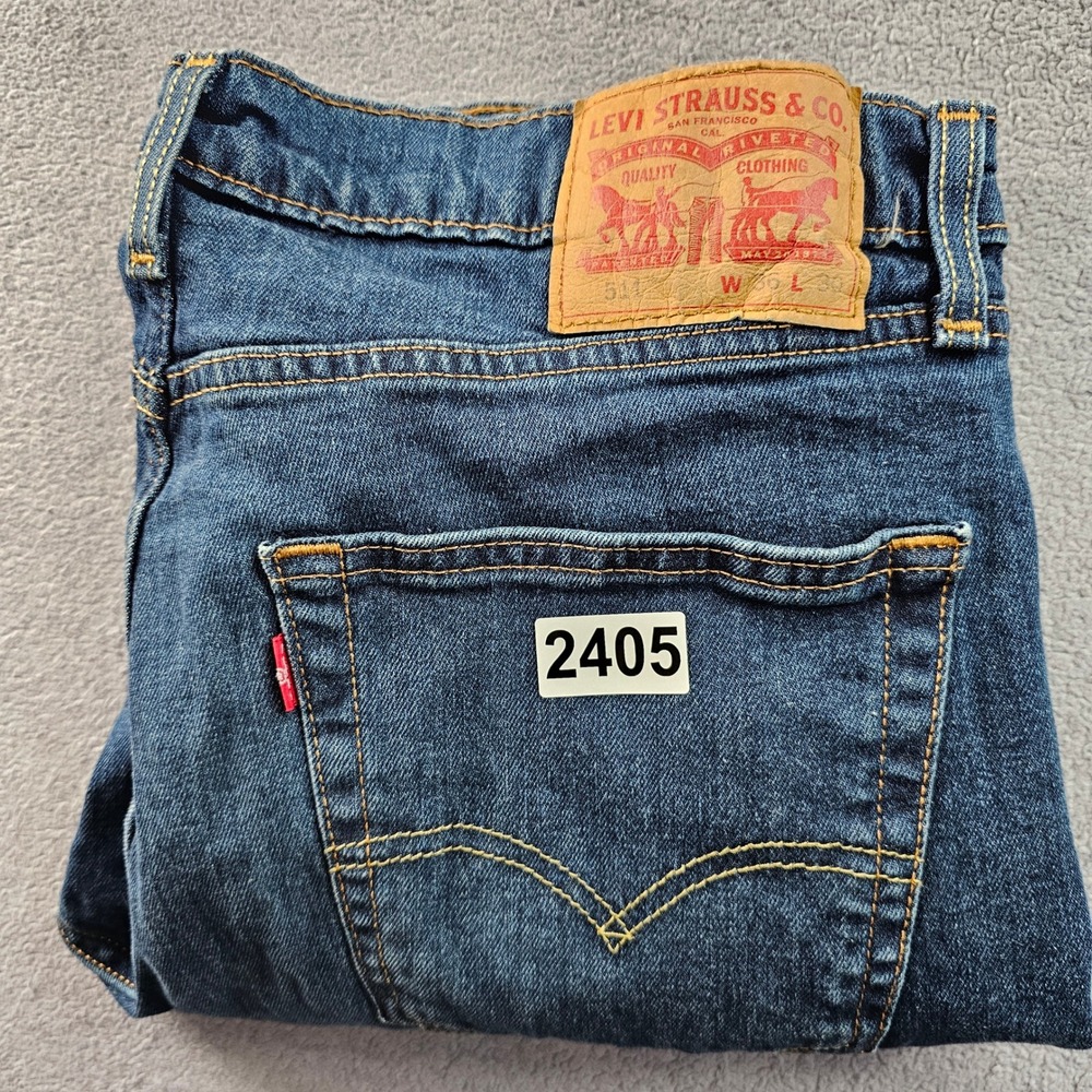 Levi's 511 Jeans Men's 36x30 Blue Denim Red Tab Streetwear Festival Straight Leg - Picture 15 of 15
